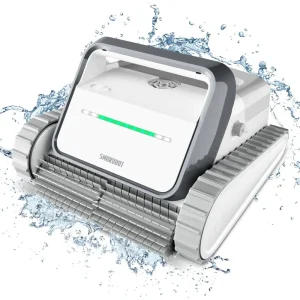 2024 Upgrade SMOROBOT Pool Cleaning Robot, Cordless Robotic Pool Cleaner for Inground Pools, 150 Mins Runtime, Advanced Brushes
